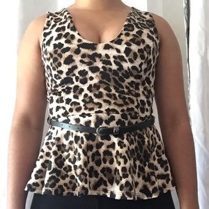 Cheetah print top